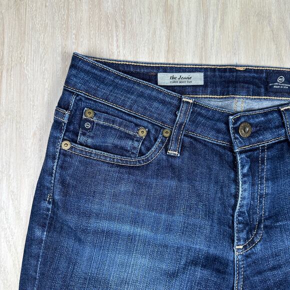 AG Adriano Goldschmied Jessie Curvy Bootcut Blue Dark Wash Casual Denim Jeans 26 - Picture 3 of 16